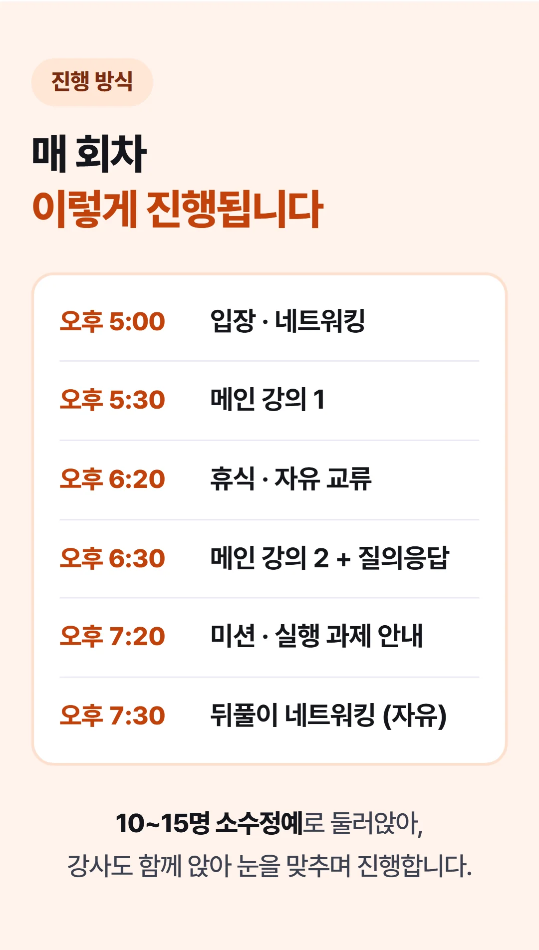 1인식당으로 평생 월천벌기 — 매 회차 진행 흐름