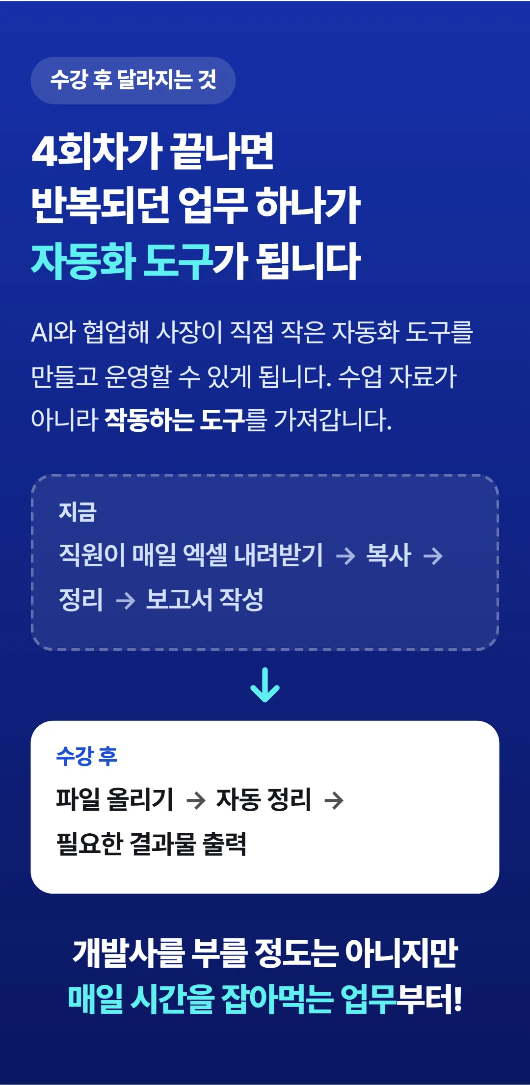 바이브코딩으로 사장이 직접 만드는 AI 도구 — 4회차 뒤 손에 남는 것